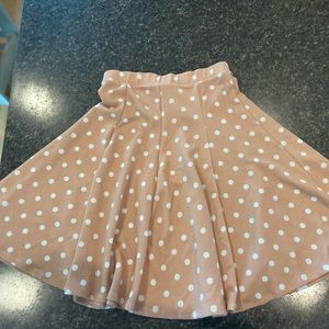 PinkBlush Pink Polka Dot Skater Skirt - Size Large